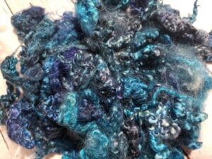 Sapphire Sea – Hand-Dyed Mohair Fleece/Locks