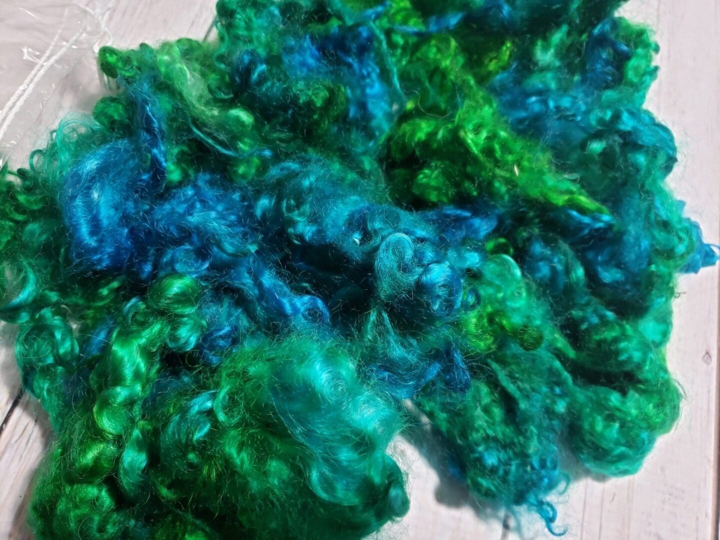 Deep Spring Water – Hand-Dyed Mohair Fleece
