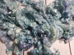 Blue Powder – Hand-Dyed Mohair Fleece/Locks