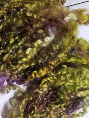 Twist of Lime – Hand-Dyed Teeswater Fleece/Locks