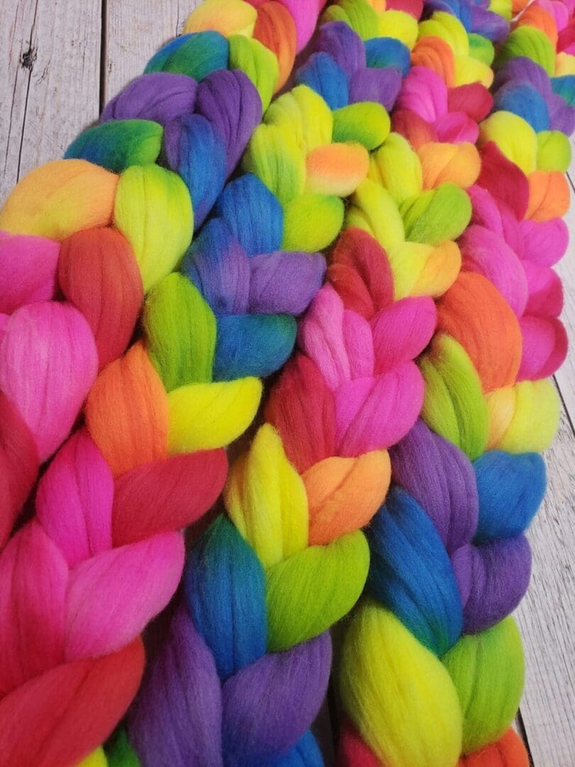 Righteous Rainbow ~ American Rambouillet Combed Top