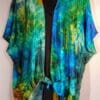 “Southwest Jewels” Hand-Dyed Silk Cocoon Jacket