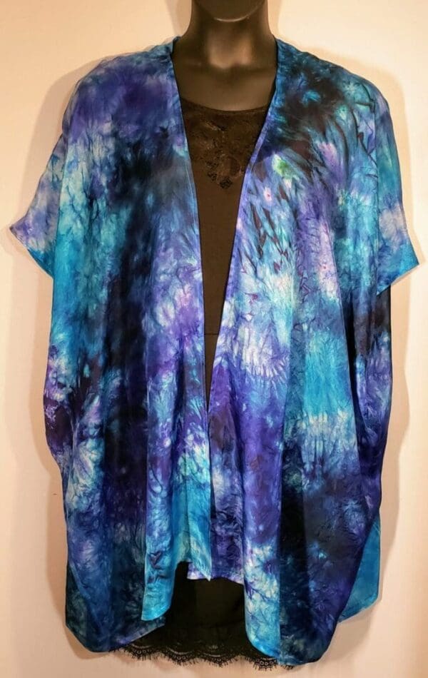 “Bali Hai” Hand-Dyed Silk Cocoon Jacket