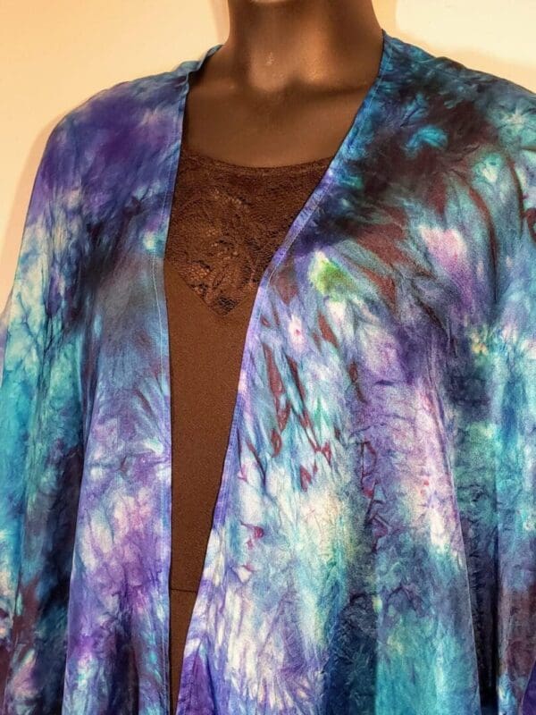 “Bali Hai” Hand-Dyed Silk Cocoon Jacket