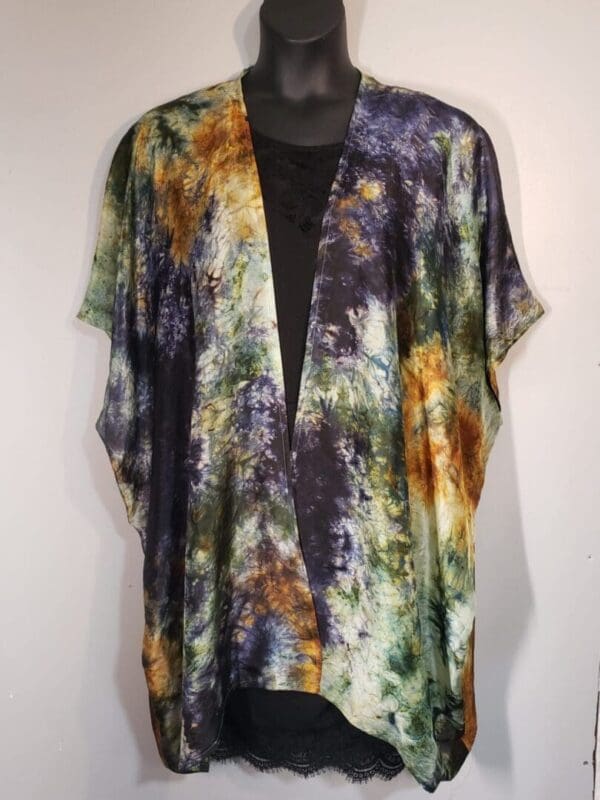 “Late Summer” Hand-Dyed Silk Cocoon Jacket