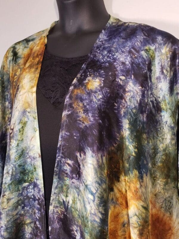 “Late Summer” Hand-Dyed Silk Cocoon Jacket