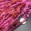 “Pink Prism” Silky Teeswater Curls Handspun Yarn