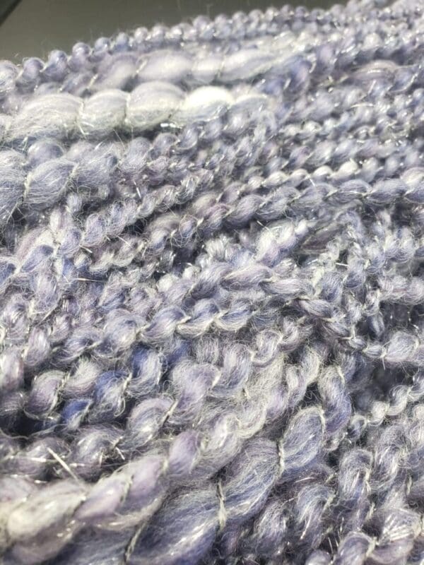 “Grape Sparkle” Merino/Kimono Silk Handspun Yarn