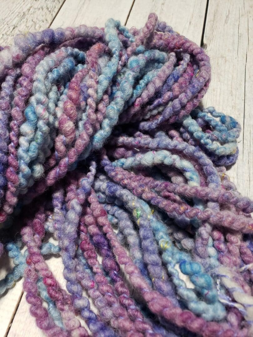 Ellen Loves Purple #2 – Merino/Silk Handspun Yarn