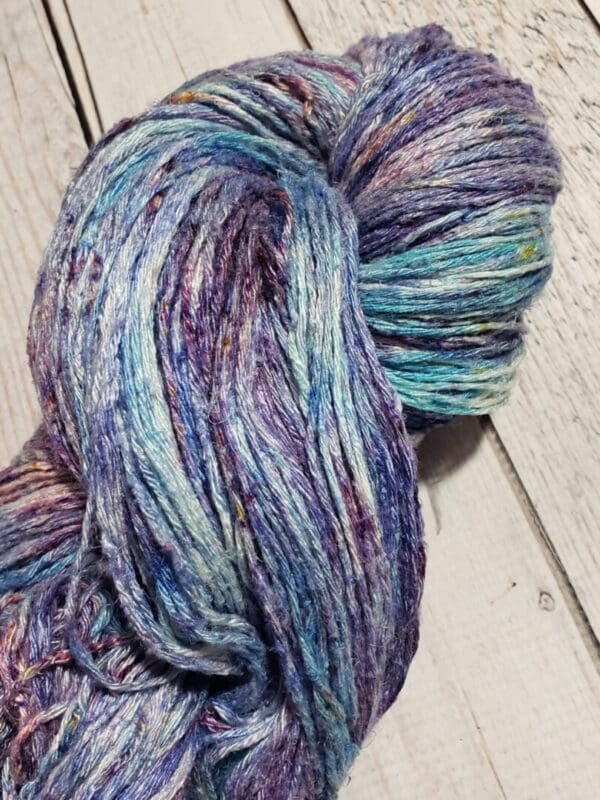 Amethyst Crystal ~ “Hameshaa” Pure Eri Silk Yarn