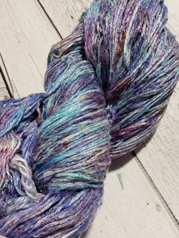 Amethyst Crystal ~ “Hameshaa” Pure Eri Silk Yarn