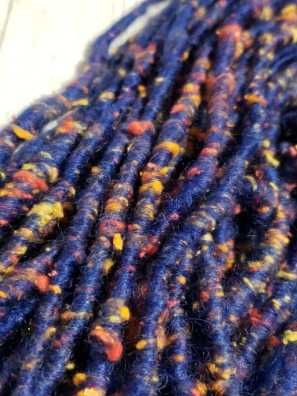 “Galaxy Ride” Coopworth/Silk Handspun Yarn