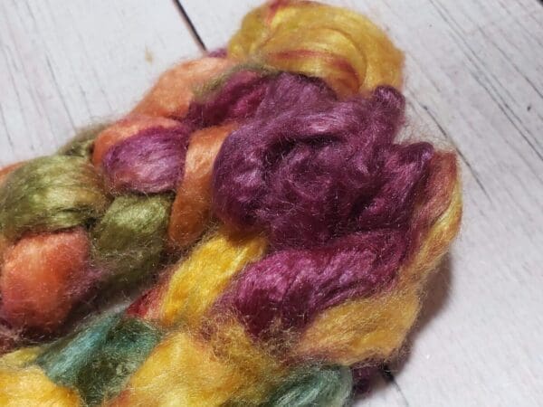 Hand-Dyed Tussah Silk Top ~ Summer Garden