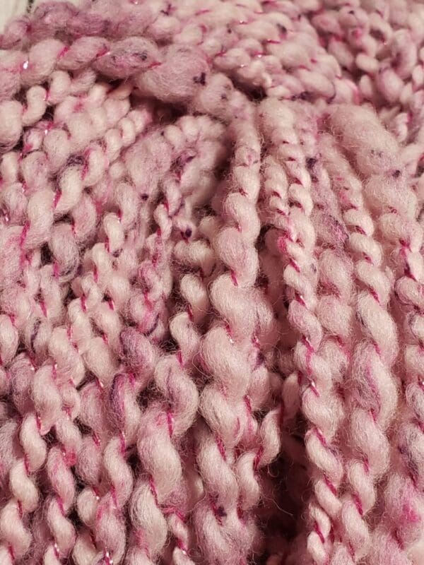 “Sweet Pea” Hand-Spun Tweed, Silk, Fine Merino Yarn