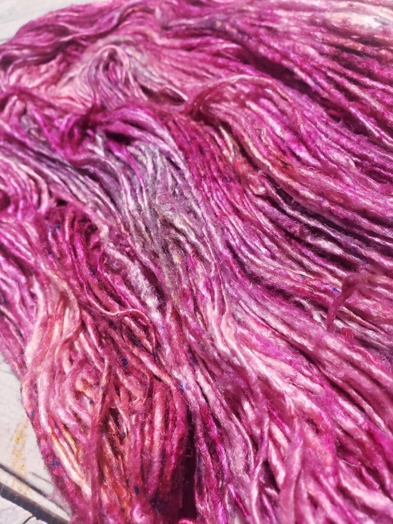 French Rose~ “Indira” DK Mulberry Silk Yarn