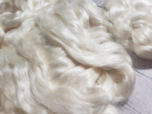 Tussah Silk Top ~ Bleached & Undyed