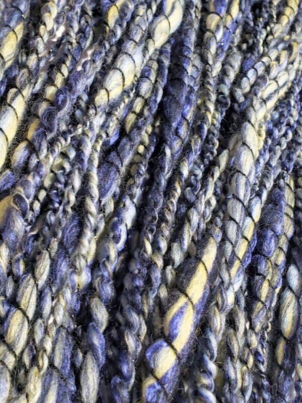 “The Starry Night” Hand-Spun Merino/Cashmere/Bamboo Art Yarn