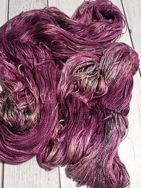 Lilacs in Europe ~ “Lotus Silk” Luxury Fine Silk Yarn