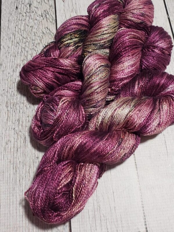 Lilacs in Europe ~ “Lotus Silk” Luxury Fine Silk Yarn