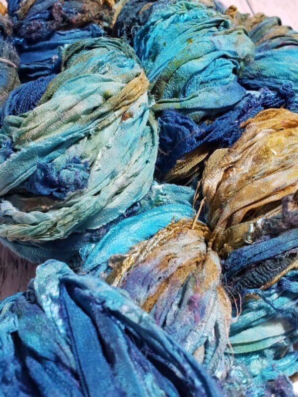 Capri~ Sari Silk Ribbon Yarn