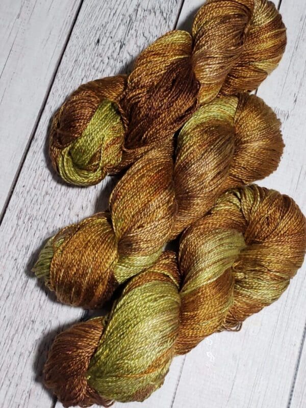 Golden Wheat ~ “Lotus Silk” Luxury Fine Silk Yarn