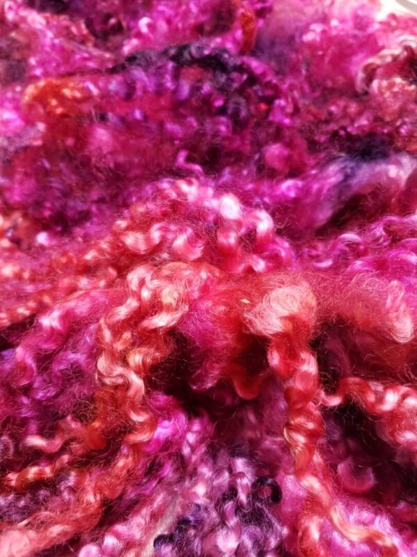 Pink Bouquet - Hand-Dyed Teeswater Fleece/Locks