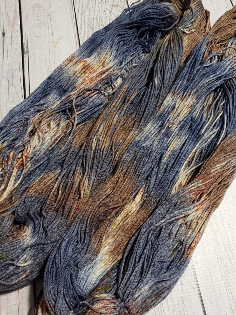 Smokey Flannel ~ Lotus Hand-Dyed Merino/Silk Luxury Fingering