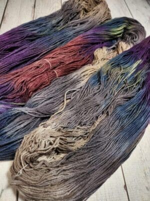 Purple Kale ~ Lotus Hand-Dyed Merino/Silk Luxury Fingering