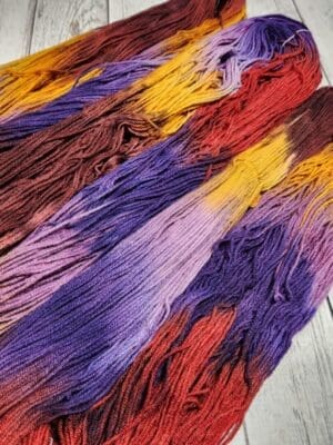 Burnt Hydrangeas ~ Lotus Hand-Dyed Merino/Silk Luxury Fingering