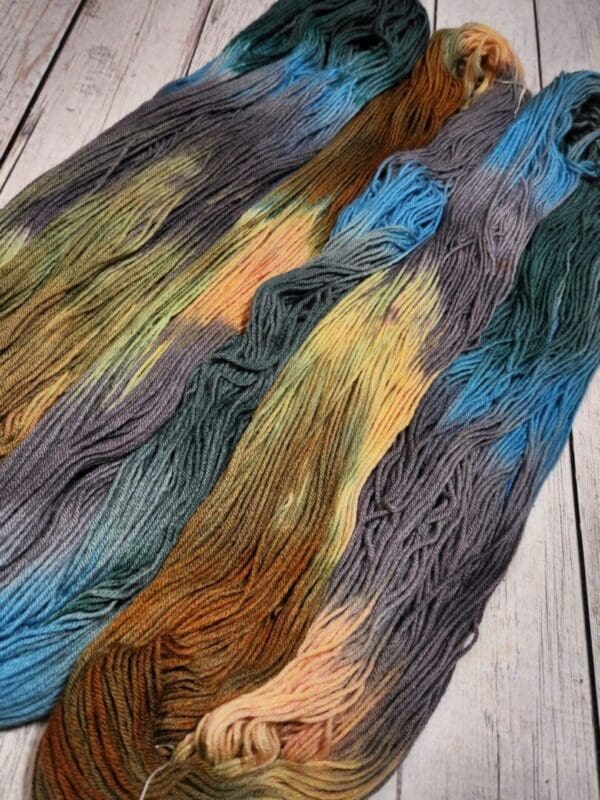 Old Teal Glass ~ Lotus Hand-Dyed Merino/Silk Luxury Fingering