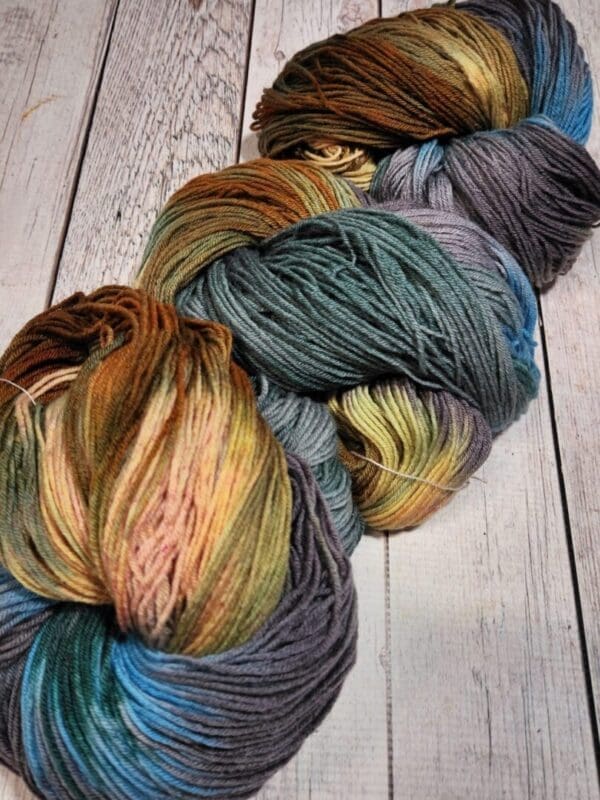 Old Teal Glass ~ Lotus Hand-Dyed Merino/Silk Luxury Fingering