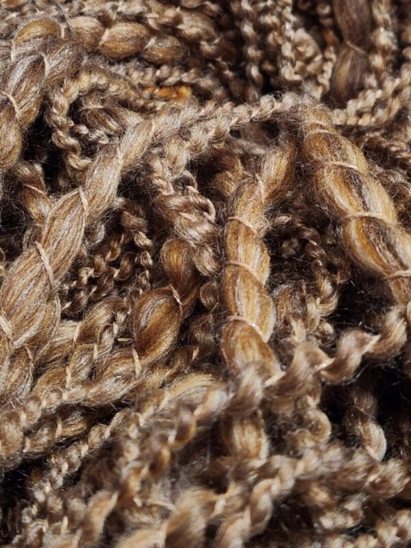 "Lioness" Hand-Spun Merino/Silk/Cashmere Art Yarn