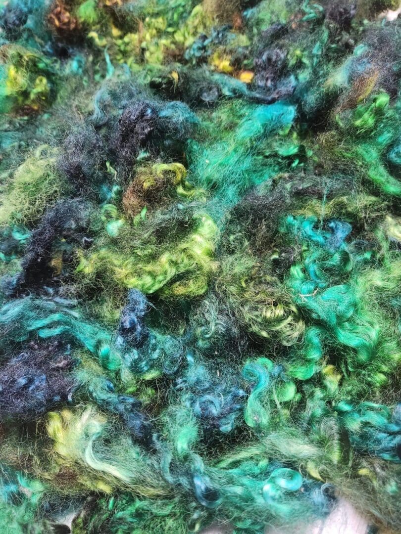 Mineral Springs - Hand-Dyed Teeswater Fleece/Locks
