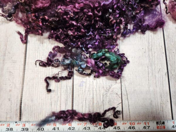 Dark Amethyst - Hand-Dyed Teeswater Fleece/Locks