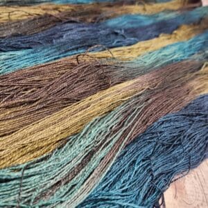 A close up of a skein of yarn.