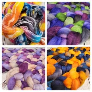 The Hand-Dyed Wool Fiber Collection