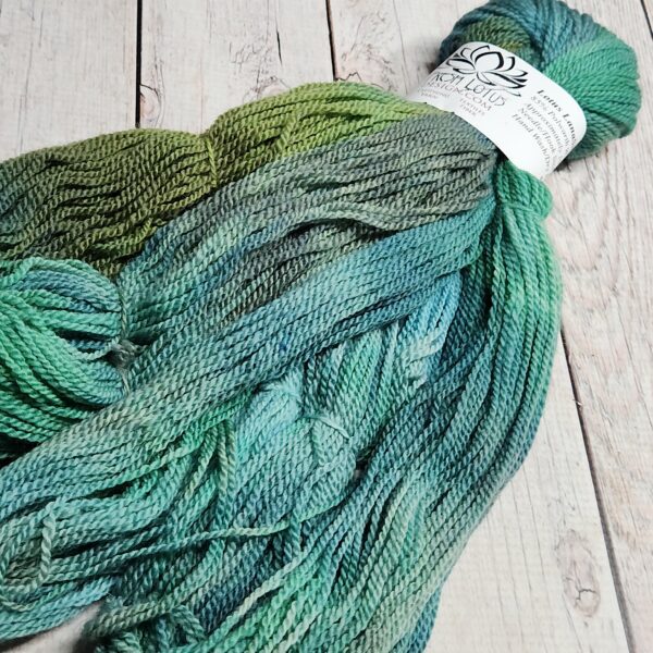 "Irish Countryside" LanaSilk™ Hand-Dyed 4-ply-wt Polwarth/Tussah Silk - Image 2
