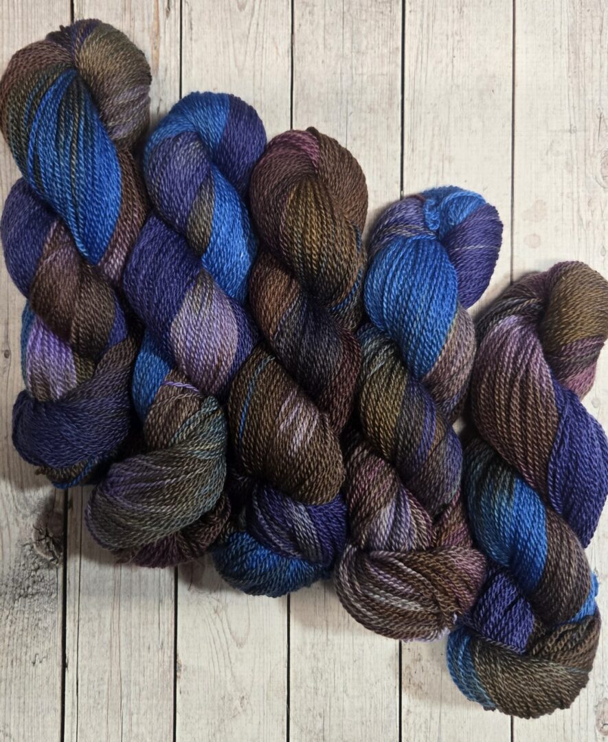 "Flannel & Fig" LanaSilk™ Hand-Dyed 4-ply-wt Polwarth/Tussah Silk